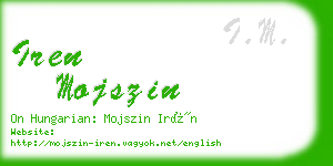 iren mojszin business card